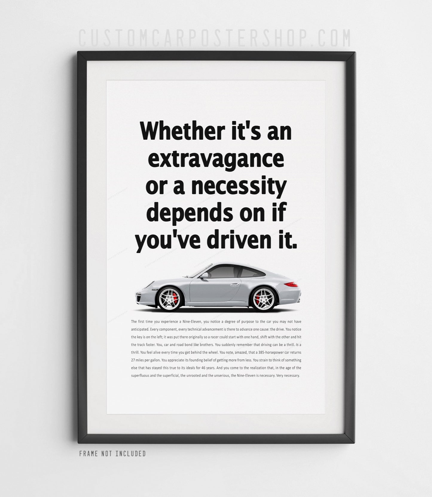 Porsche 911 (997.2) Carrera Retro Ad - Necessity