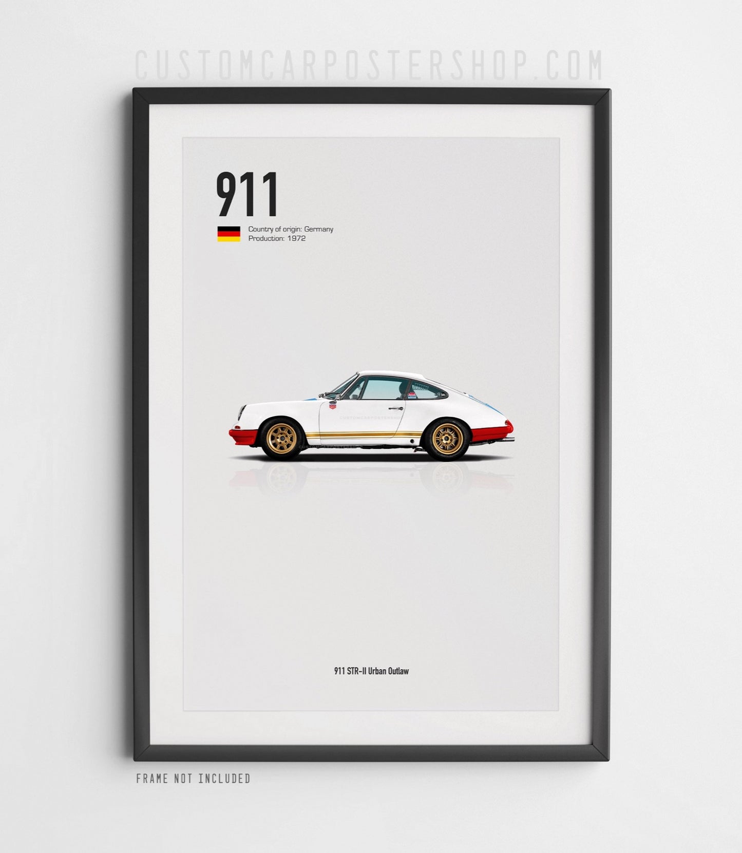Magnus Walker Porsche 911 STR-II Urban Outlaw Tribute Poster