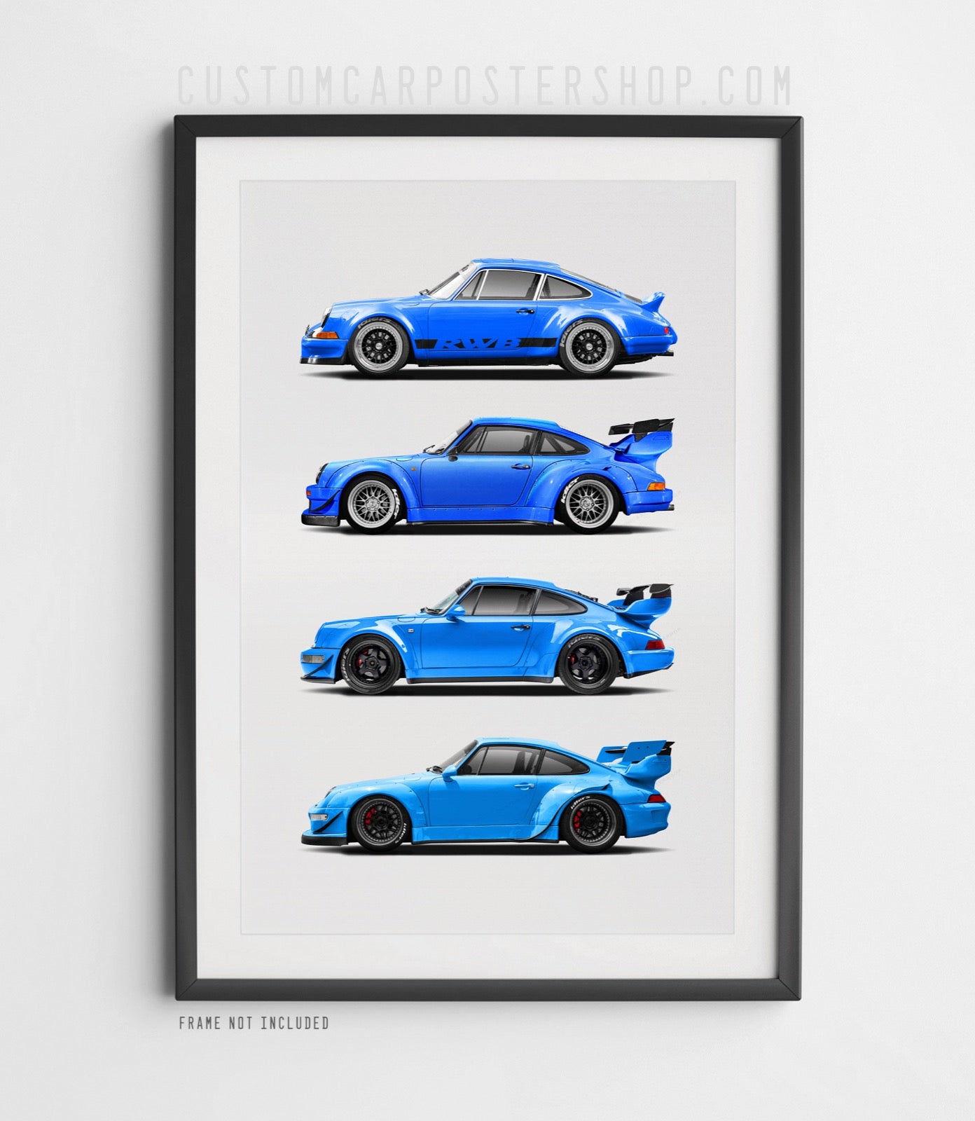 RWB Porsche 911 Generation Poster