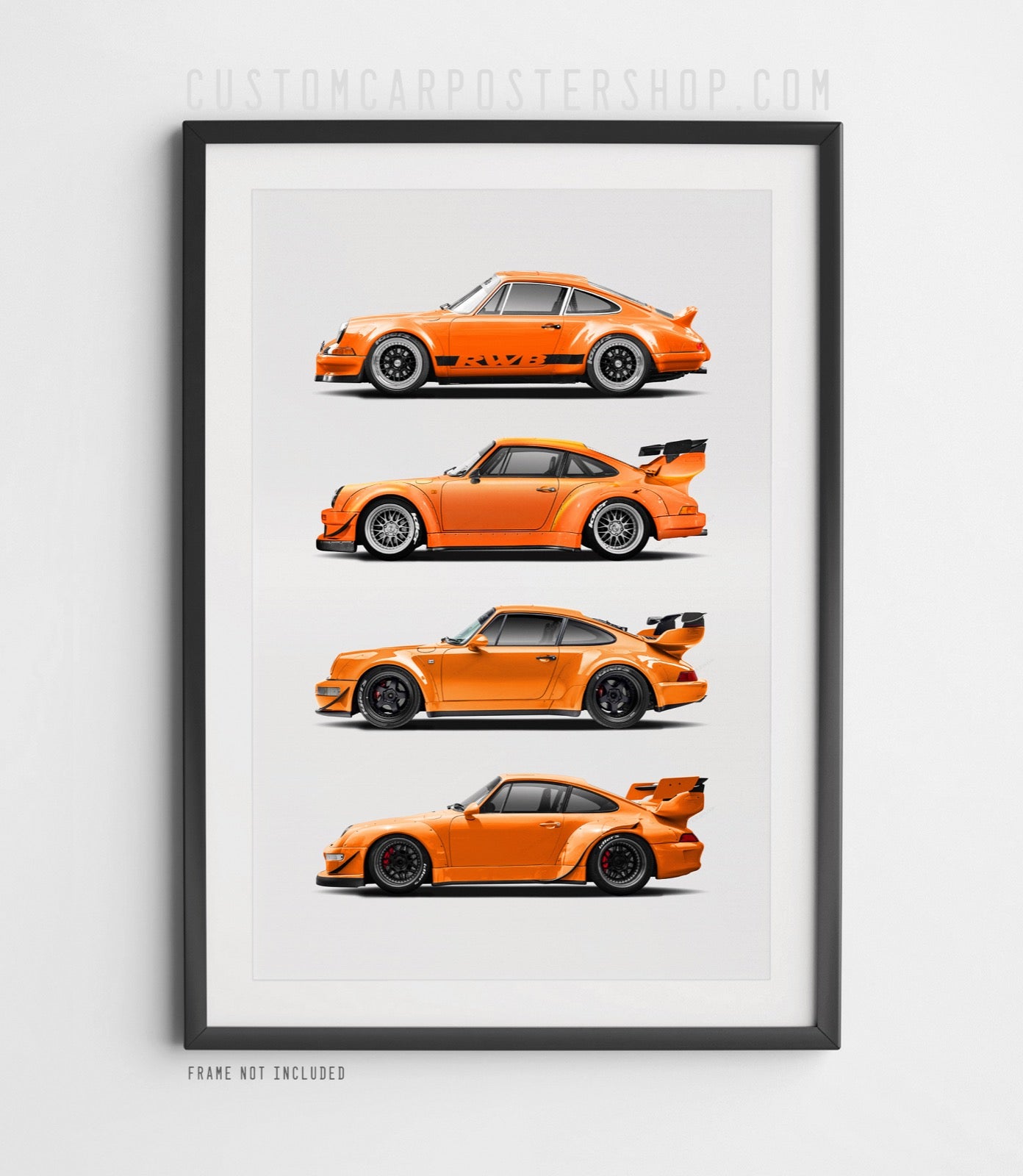 RWB Porsche 911 Generation Poster