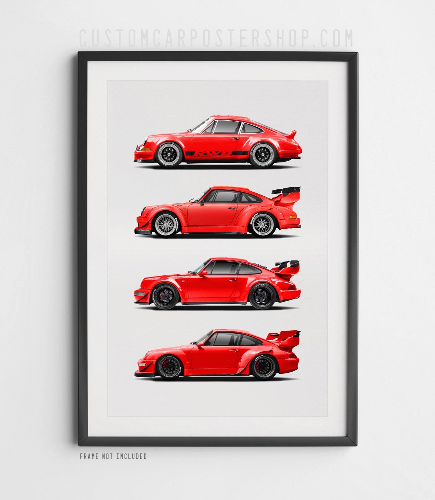 RWB Porsche 911 Generation Poster