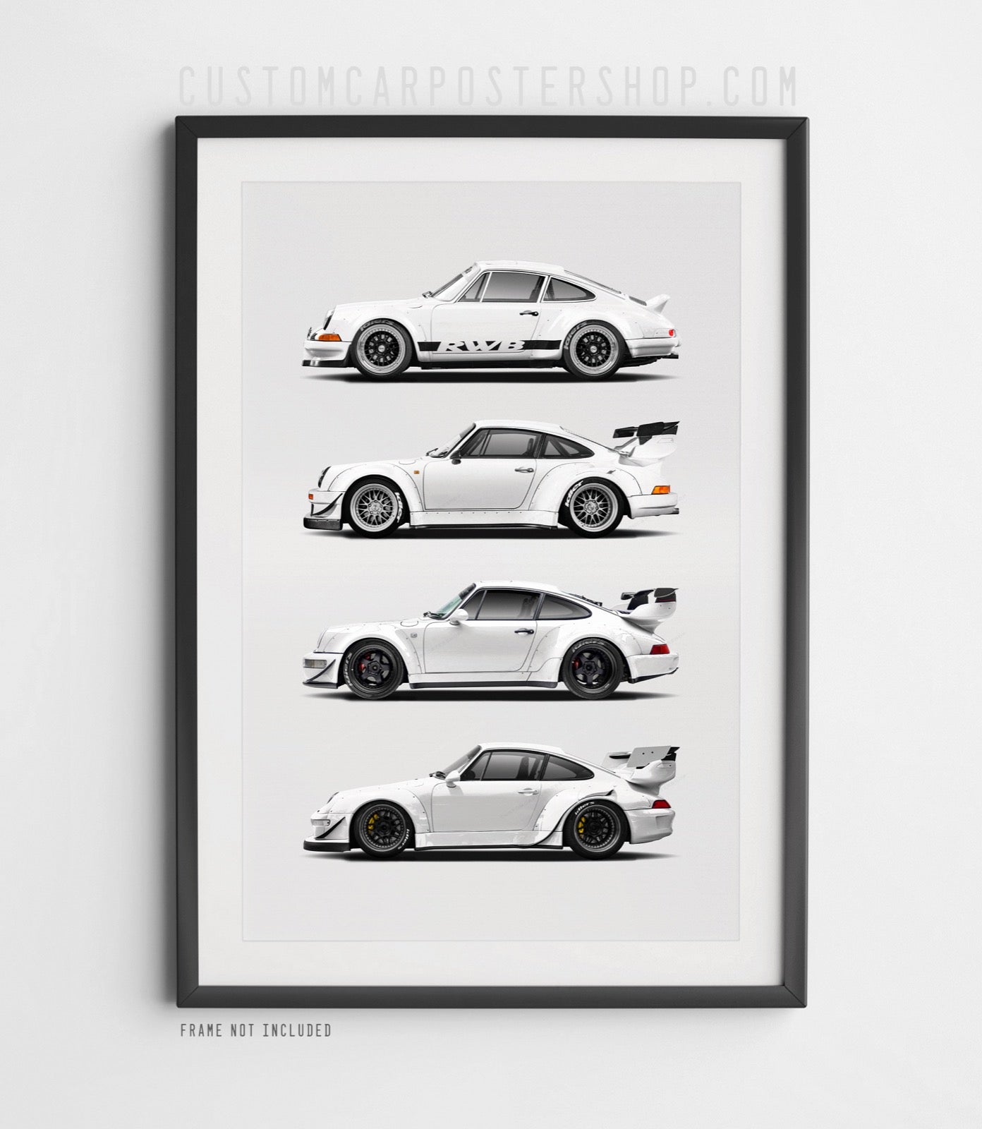 RWB Porsche 911 Generation Poster