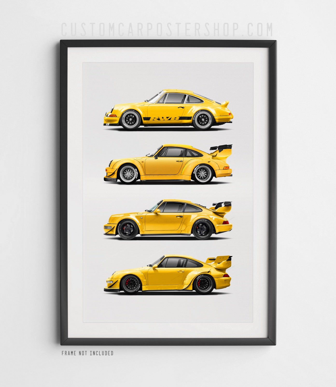 RWB Porsche 911 Generation Poster