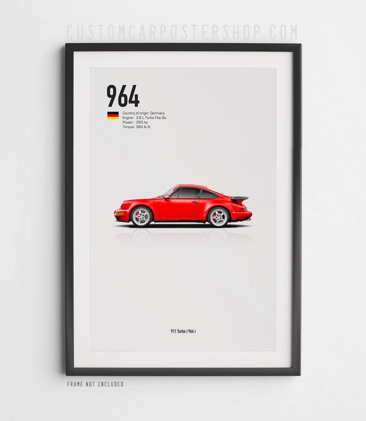 Porsche 911 (964) Turbo Poster