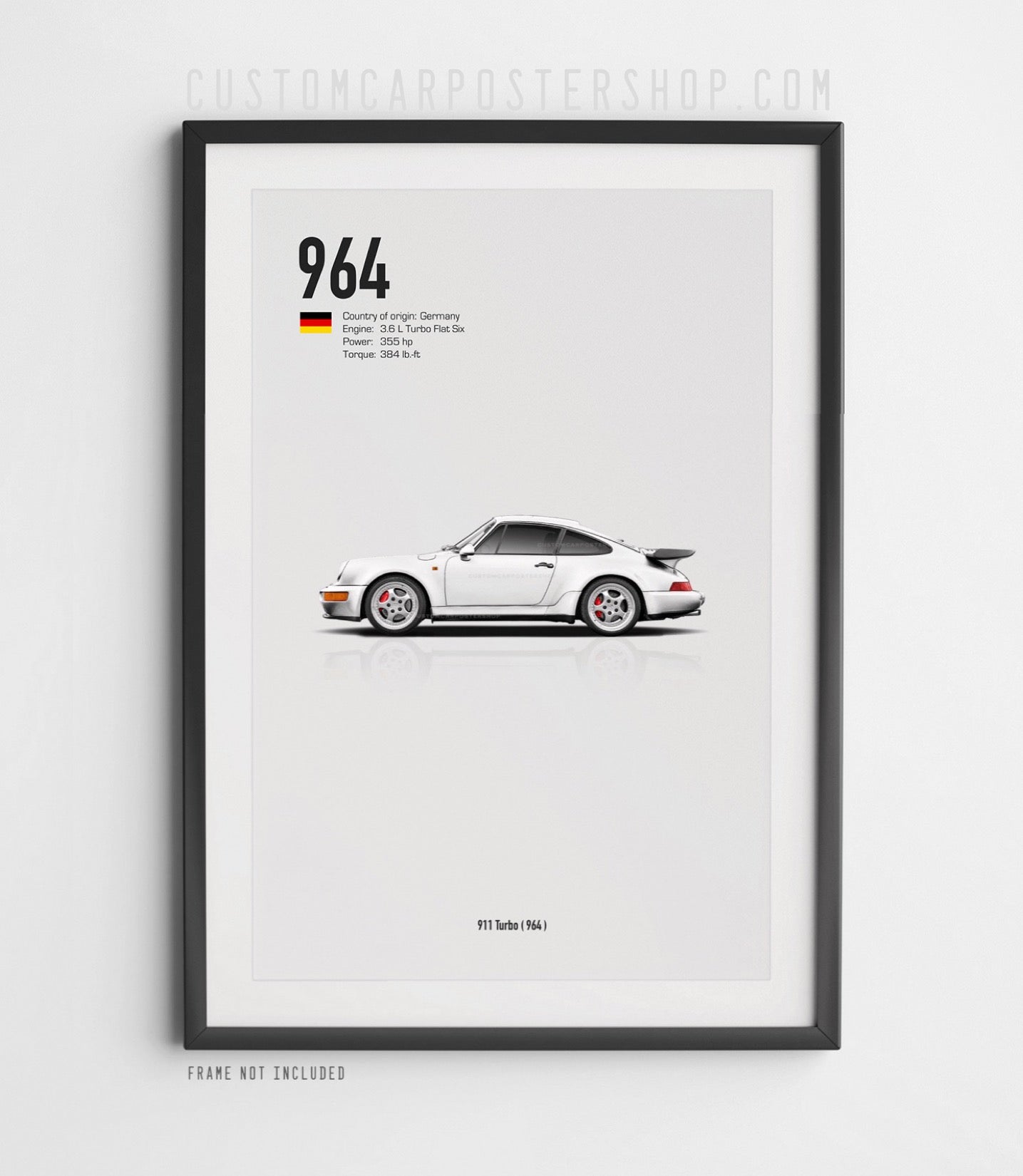 Porsche 911 (964) Turbo Poster