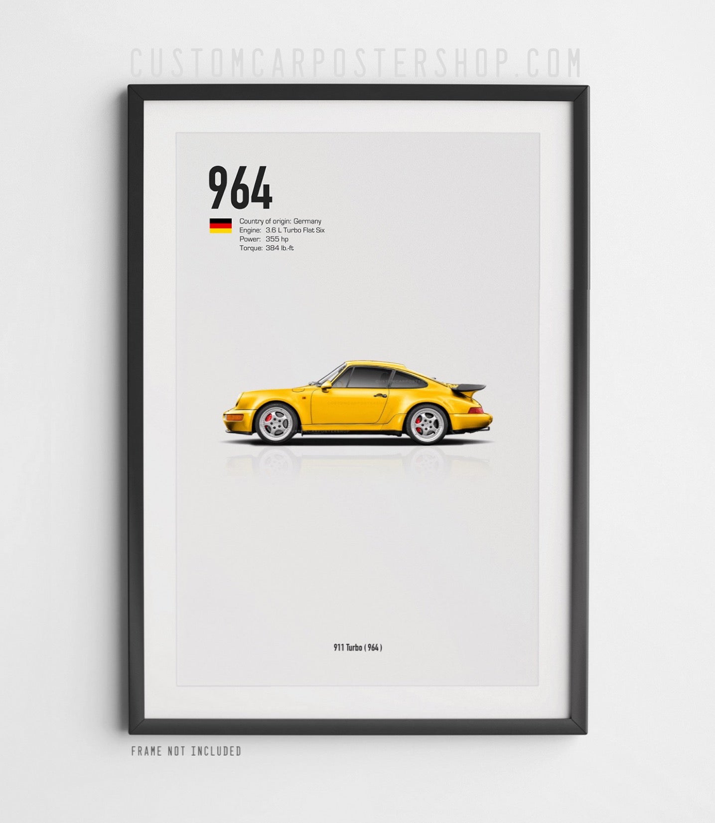 Porsche 911 (964) Turbo Poster