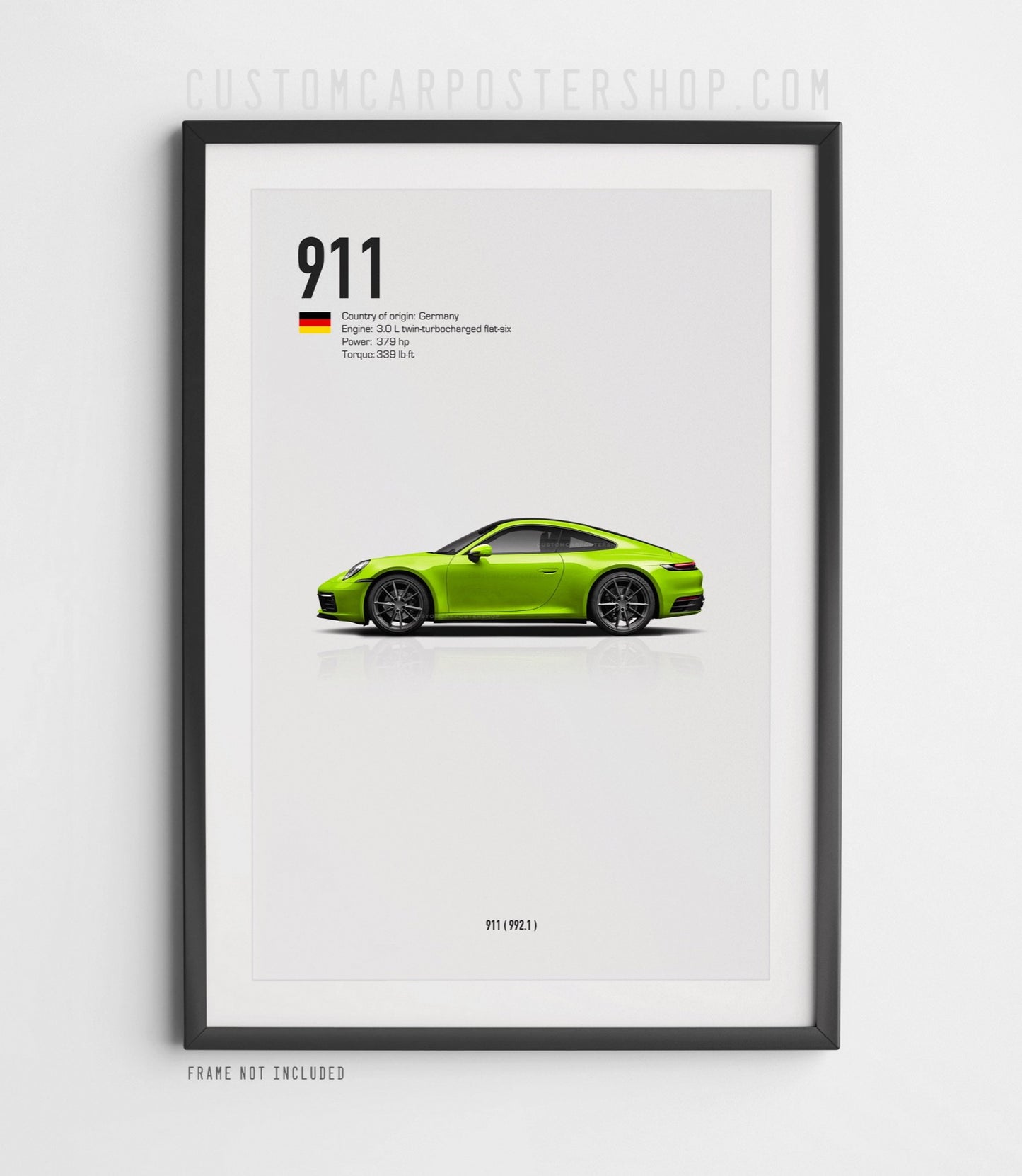 Porsche 911 (992.1) Carrera Poster