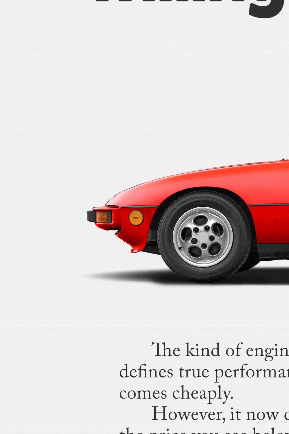 Porsche 924 S Print Ad - Negotiate