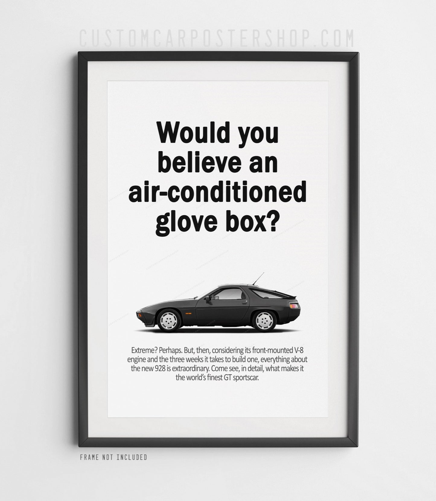 Porsche 928 Classic Ad - Air Conditioned Glovebox