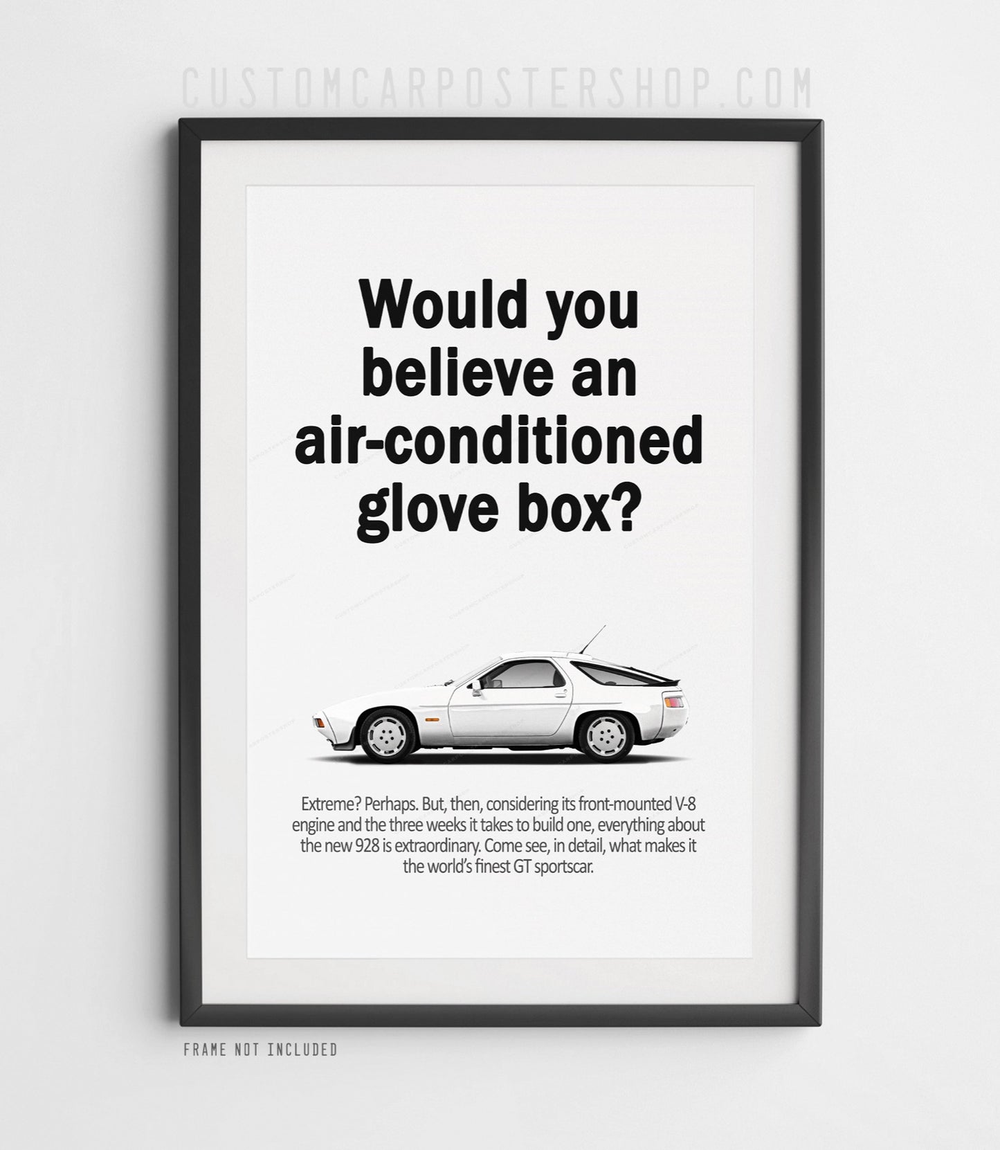 Porsche 928 Classic Ad - Air Conditioned Glovebox
