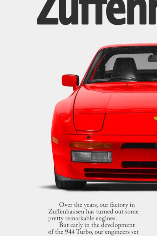 Porsche 944 Turbo Vintage Ad - Bat of out Zuffenhausen