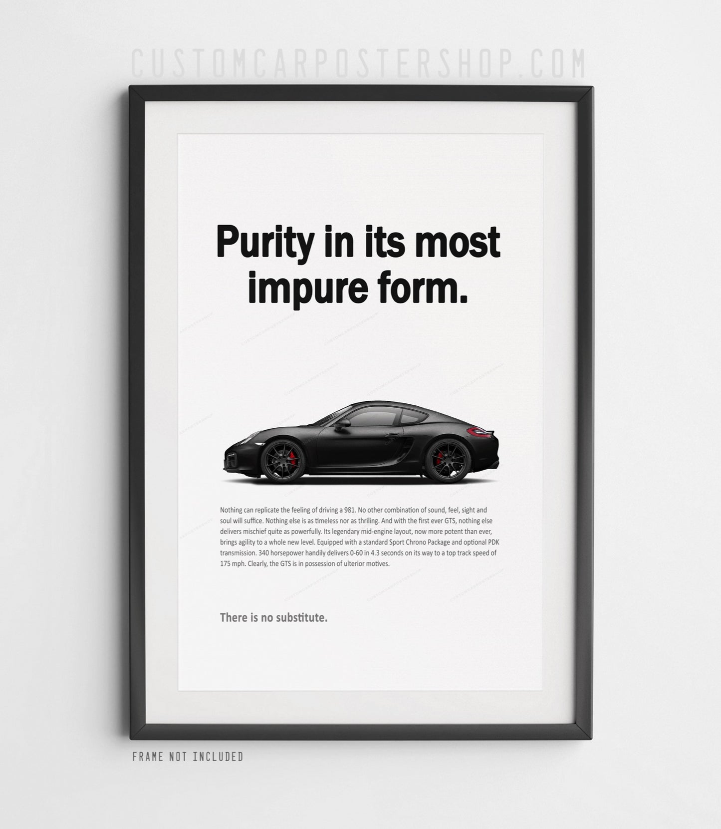 Porsche 981 Cayman GTS Print Ad - Purity