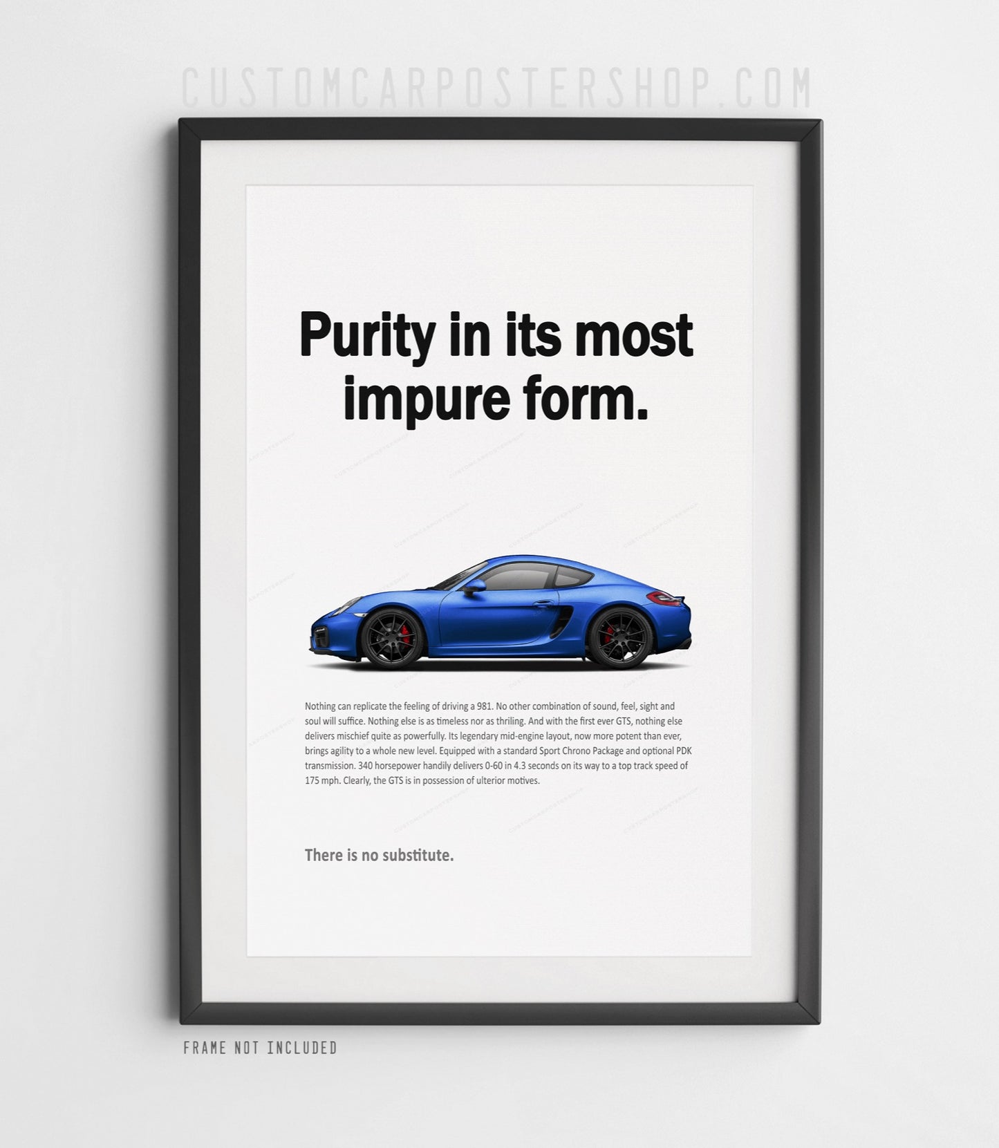 Porsche 981 Cayman GTS Print Ad - Purity