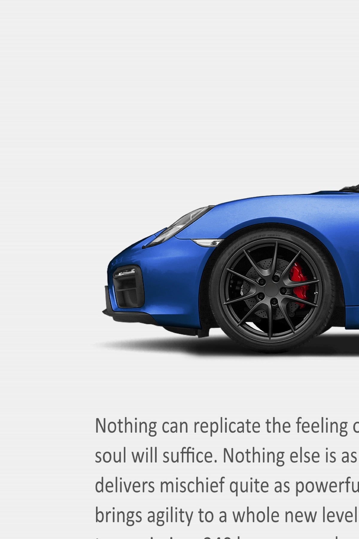 Porsche 981 Cayman GTS Print Ad - Purity