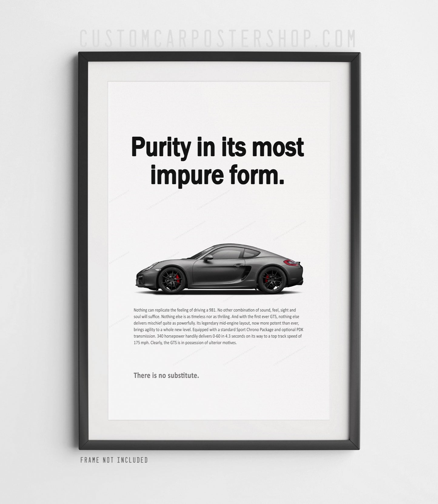 Porsche 981 Cayman GTS Print Ad - Purity