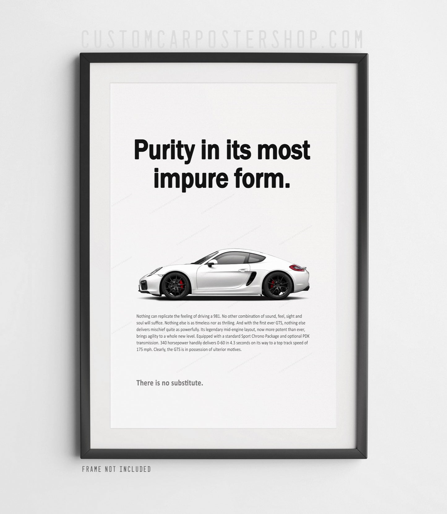 Porsche 981 Cayman GTS Print Ad - Purity