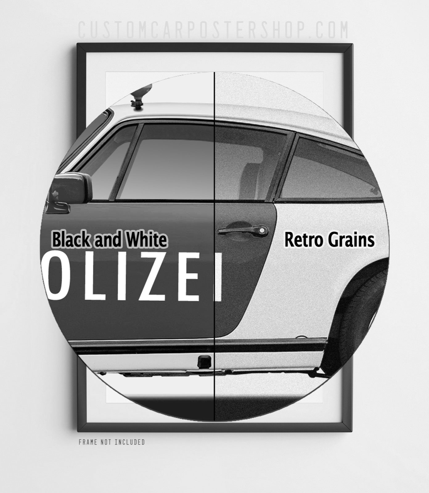 Porsche 911 Polizei Vintage Ad - No Getaway Cars