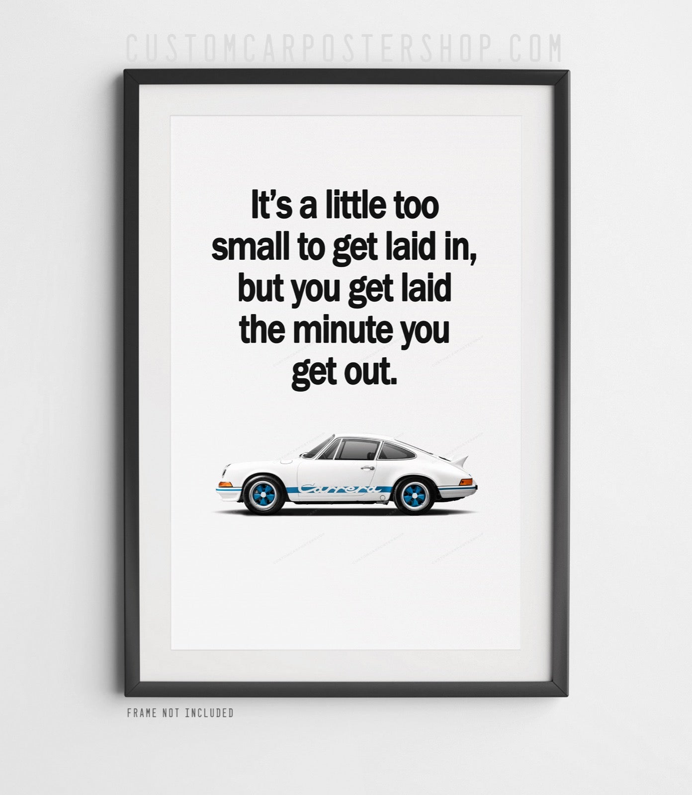 Porsche 911 Carrera RS Print Ad Poster - Get Laid