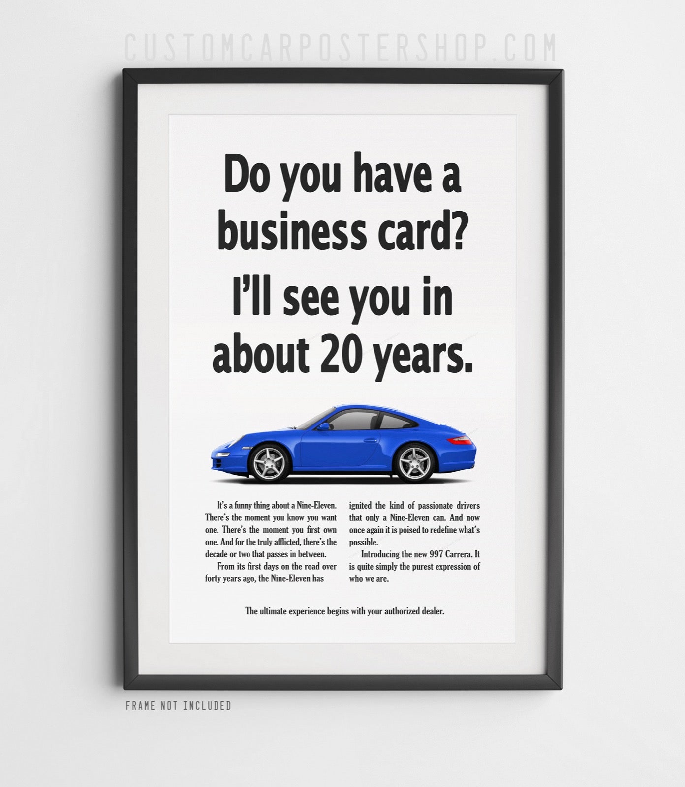 Porsche 911 (997) Print Ad - Business Card