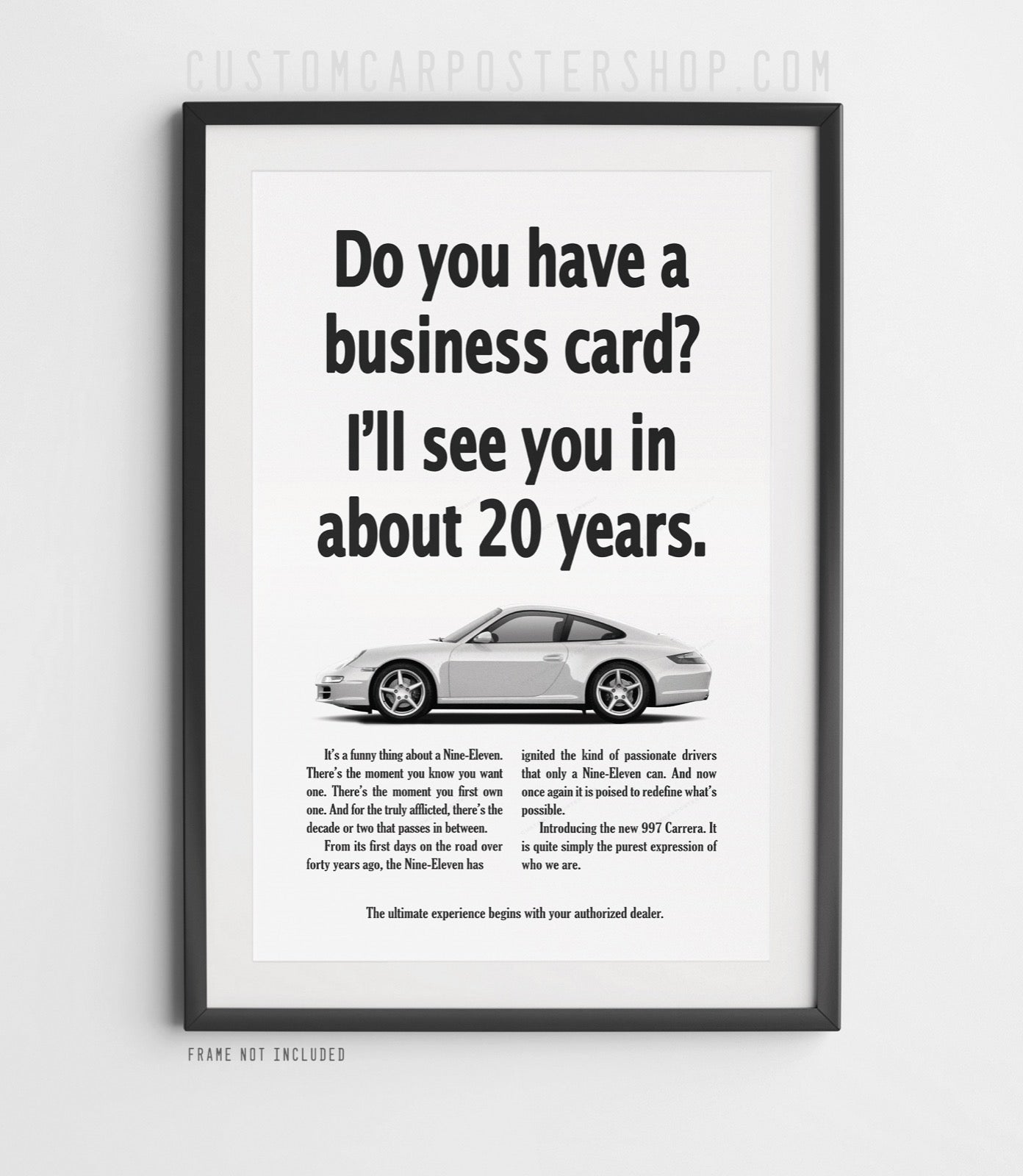 Porsche 911 (997) Print Ad - Business Card