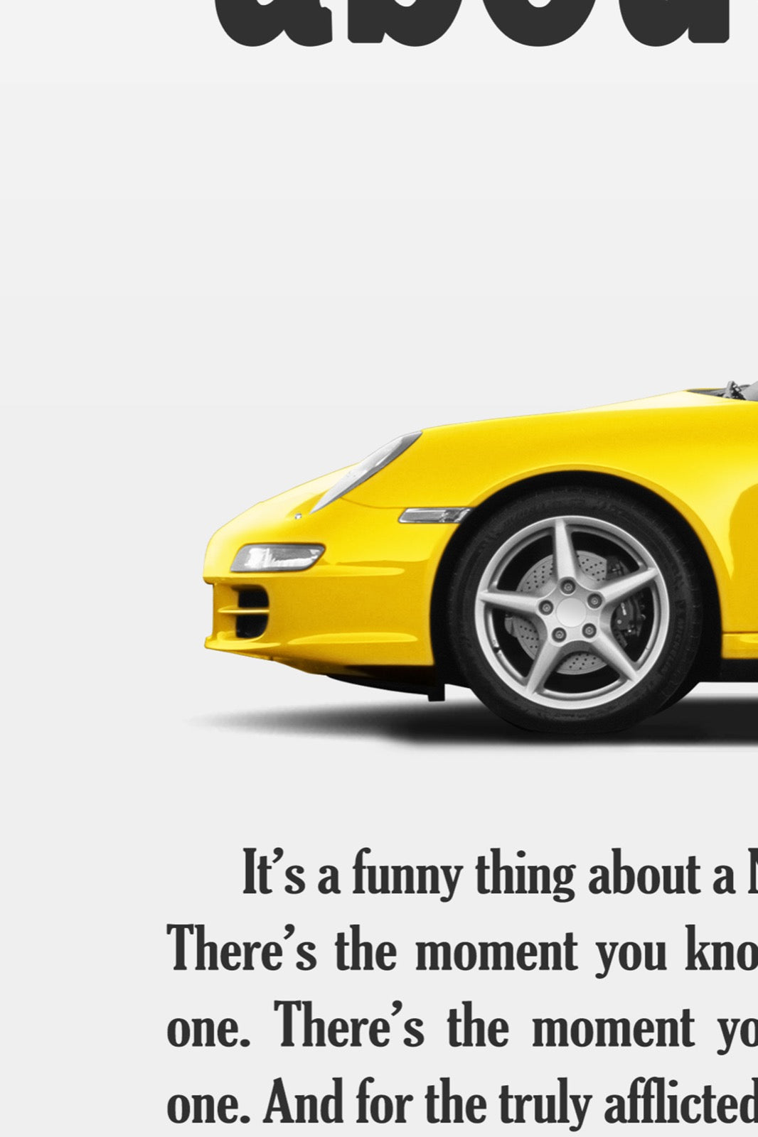 Porsche 911 (997) Print Ad - Business Card