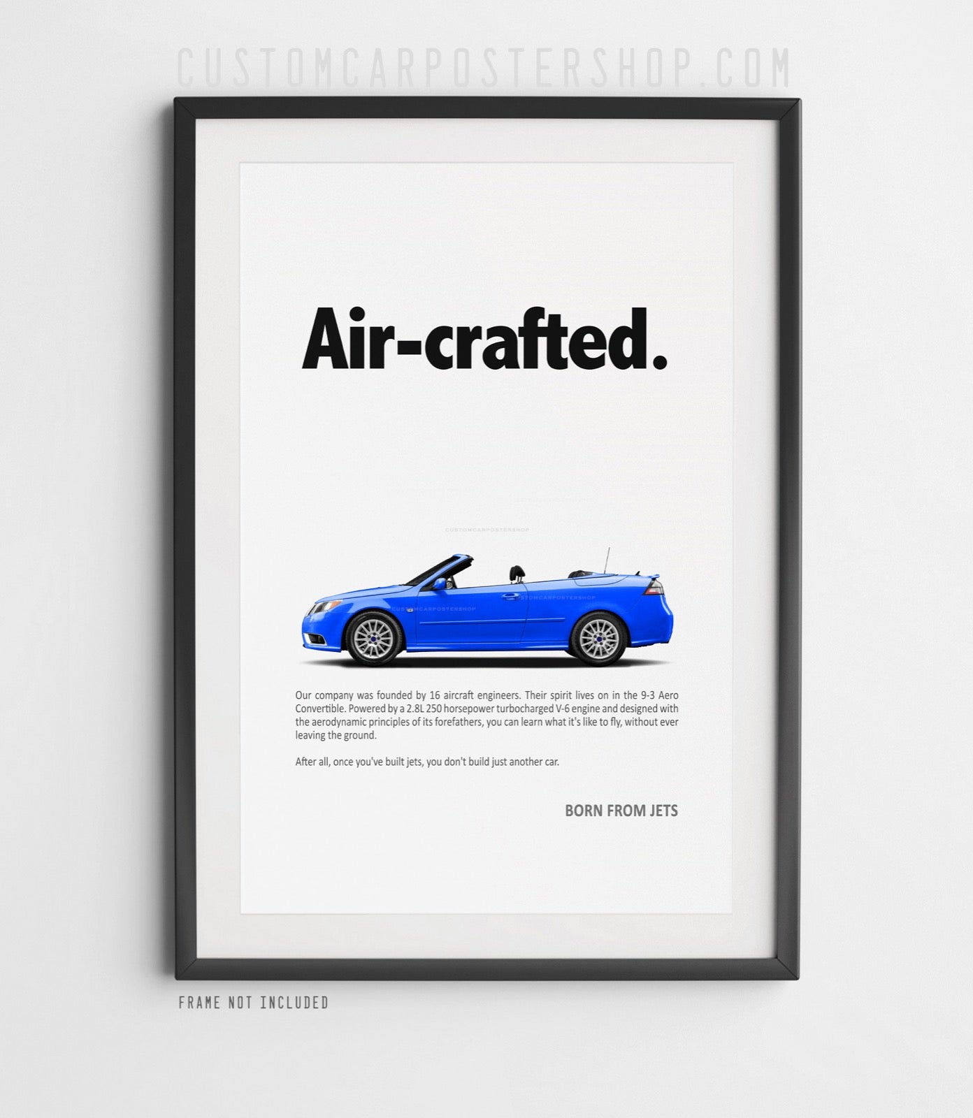 Saab 9-3 Aero Cabriolet Vintage Ad - Air-crafted