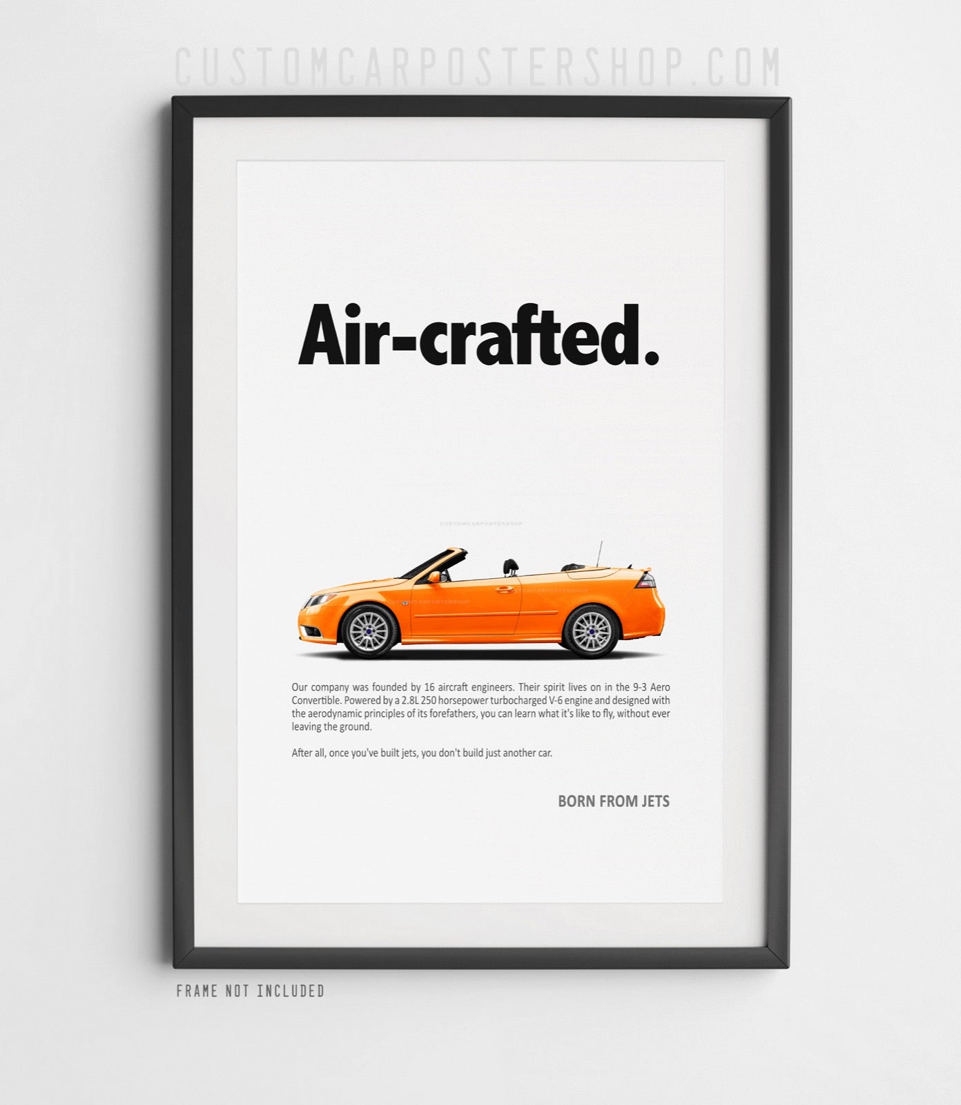 Saab 9-3 Aero Cabriolet Vintage Ad - Air-crafted
