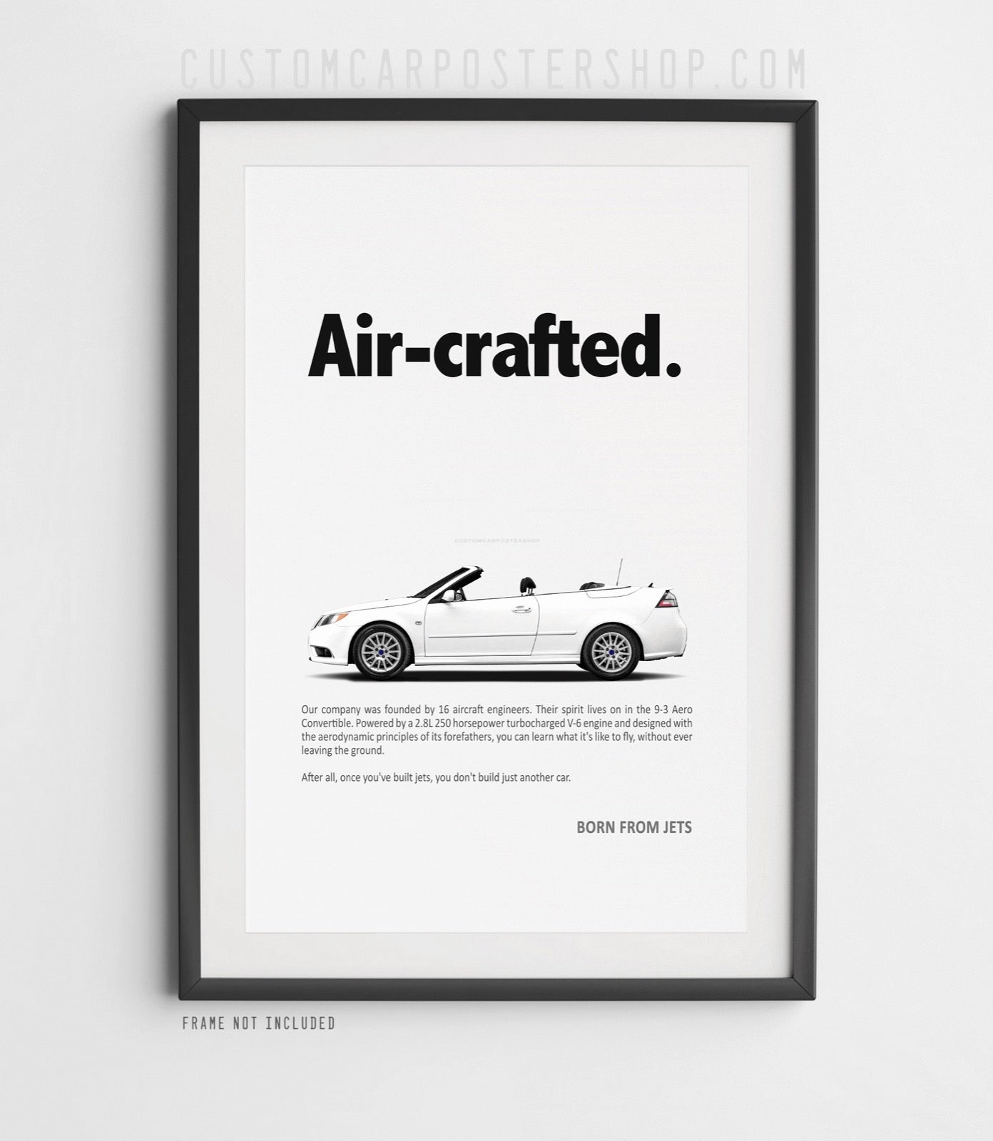 Saab 9-3 Aero Cabriolet Vintage Ad - Air-crafted