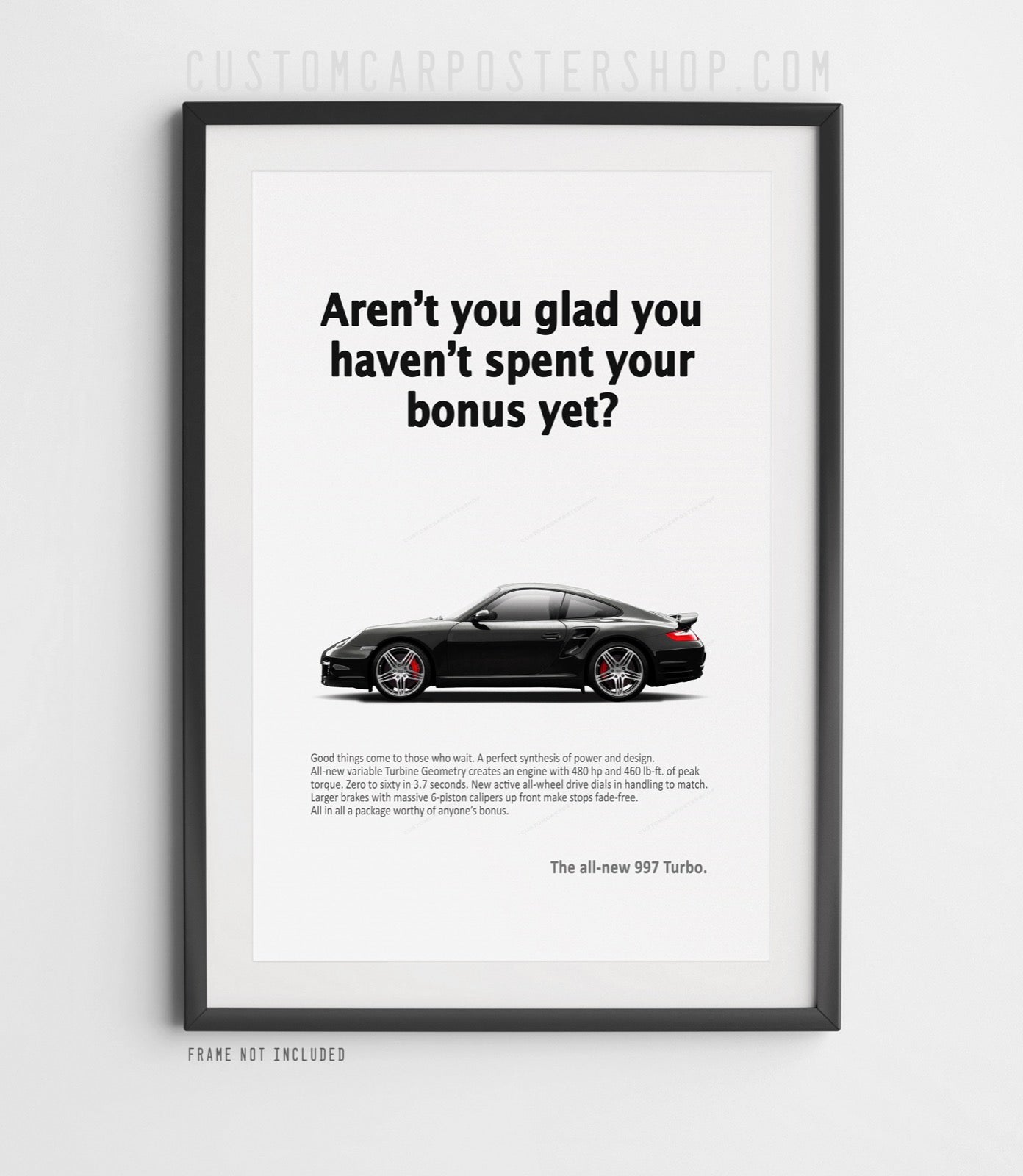 Porsche 911 (997.1) Turbo Vintage Ad - Spent Your Bonus