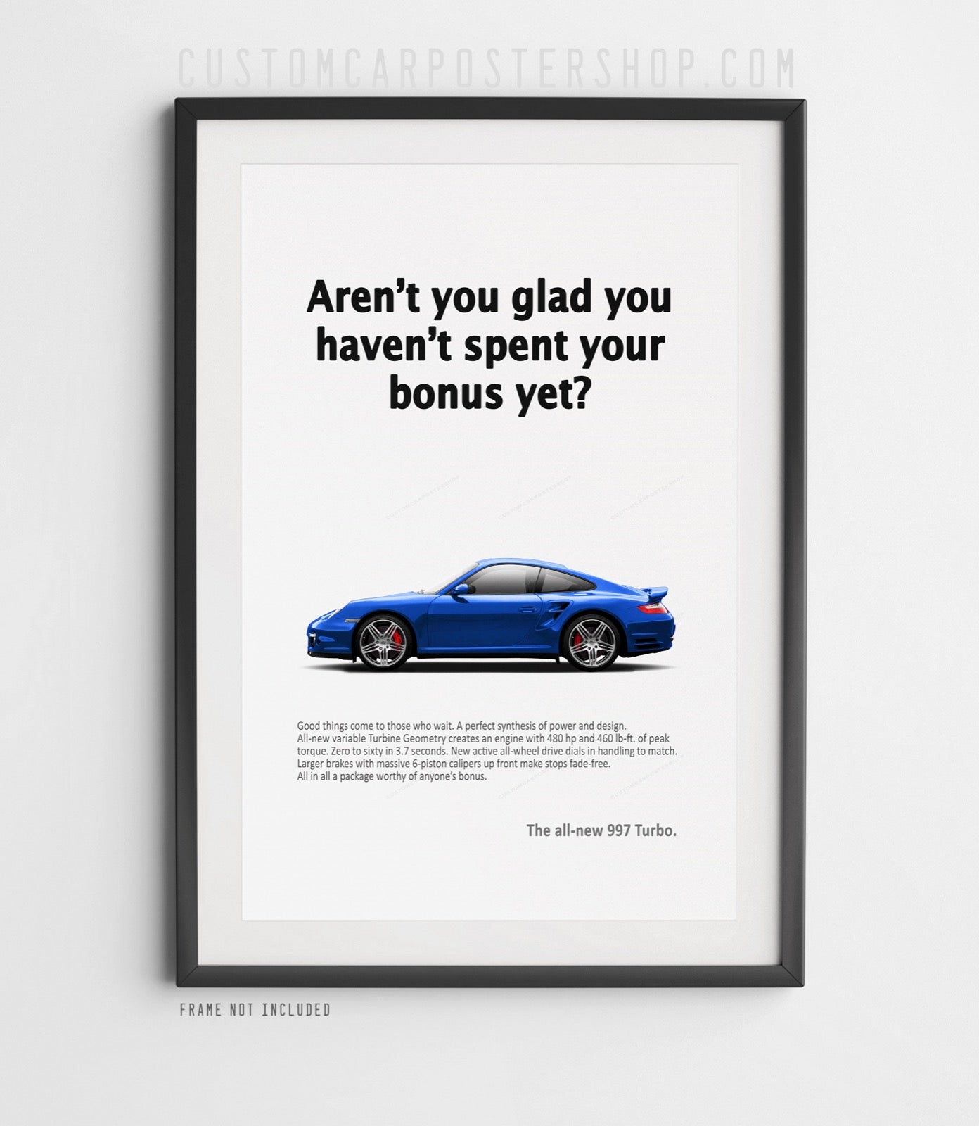 Porsche 911 (997.1) Turbo Vintage Ad - Spent Your Bonus