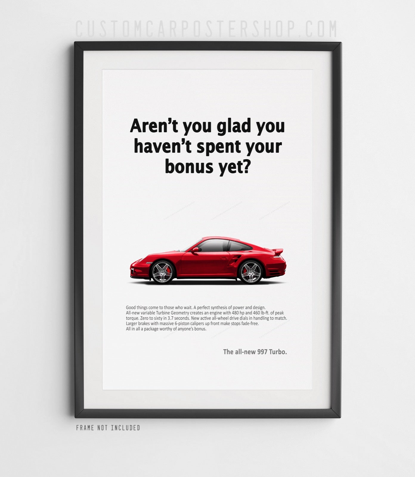 Porsche 911 (997.1) Turbo Vintage Ad - Spent Your Bonus