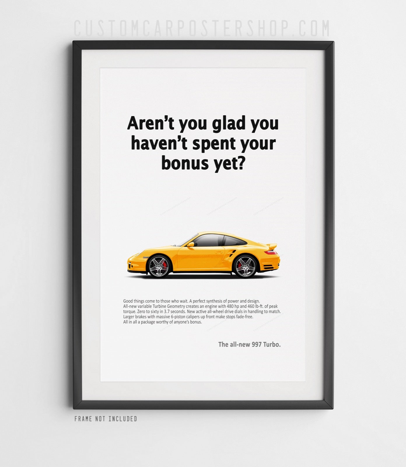 Porsche 911 (997.1) Turbo Vintage Ad - Spent Your Bonus