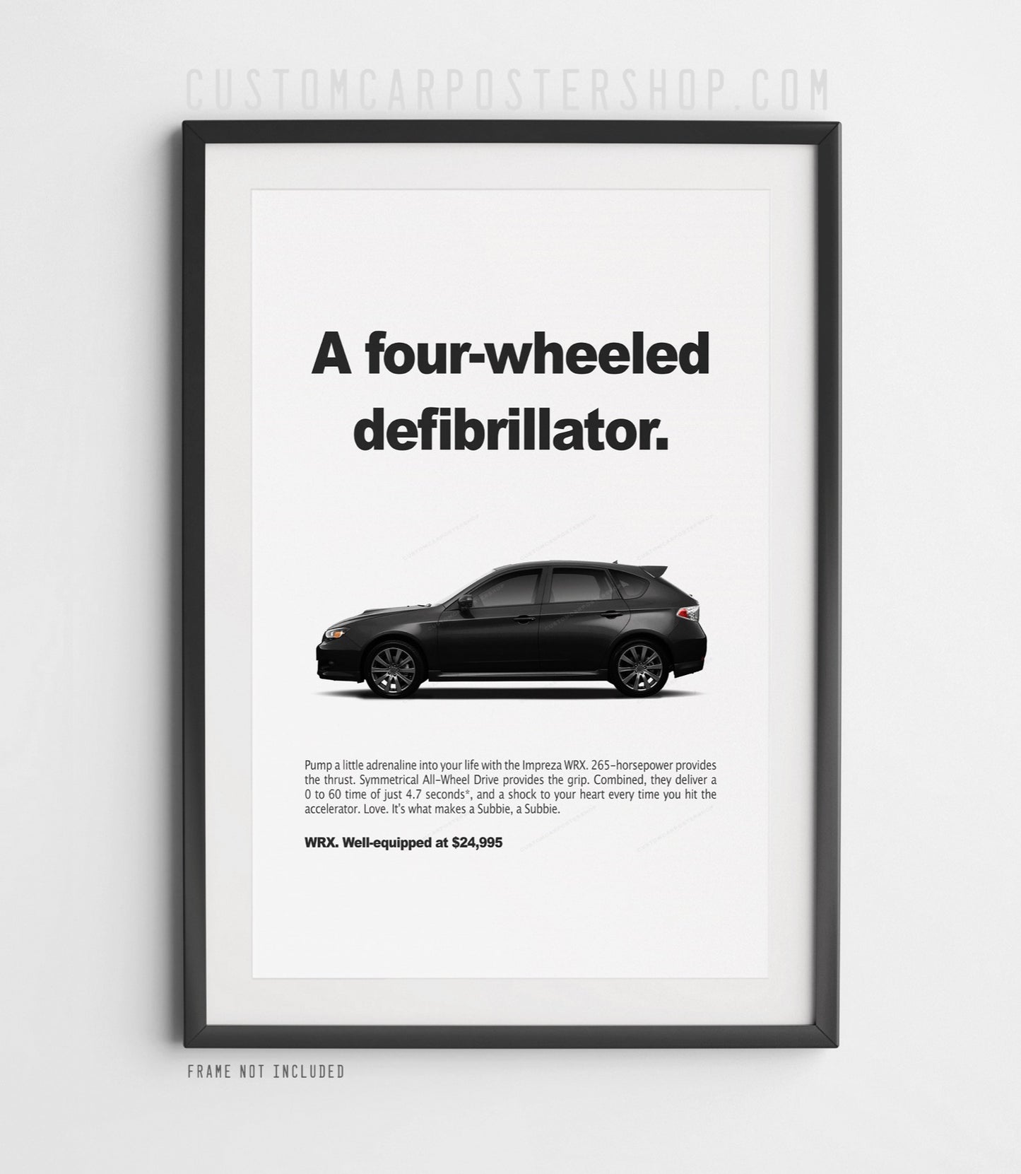 Subaru Impreza WRX Hatchback Print Ad - Defibrillator