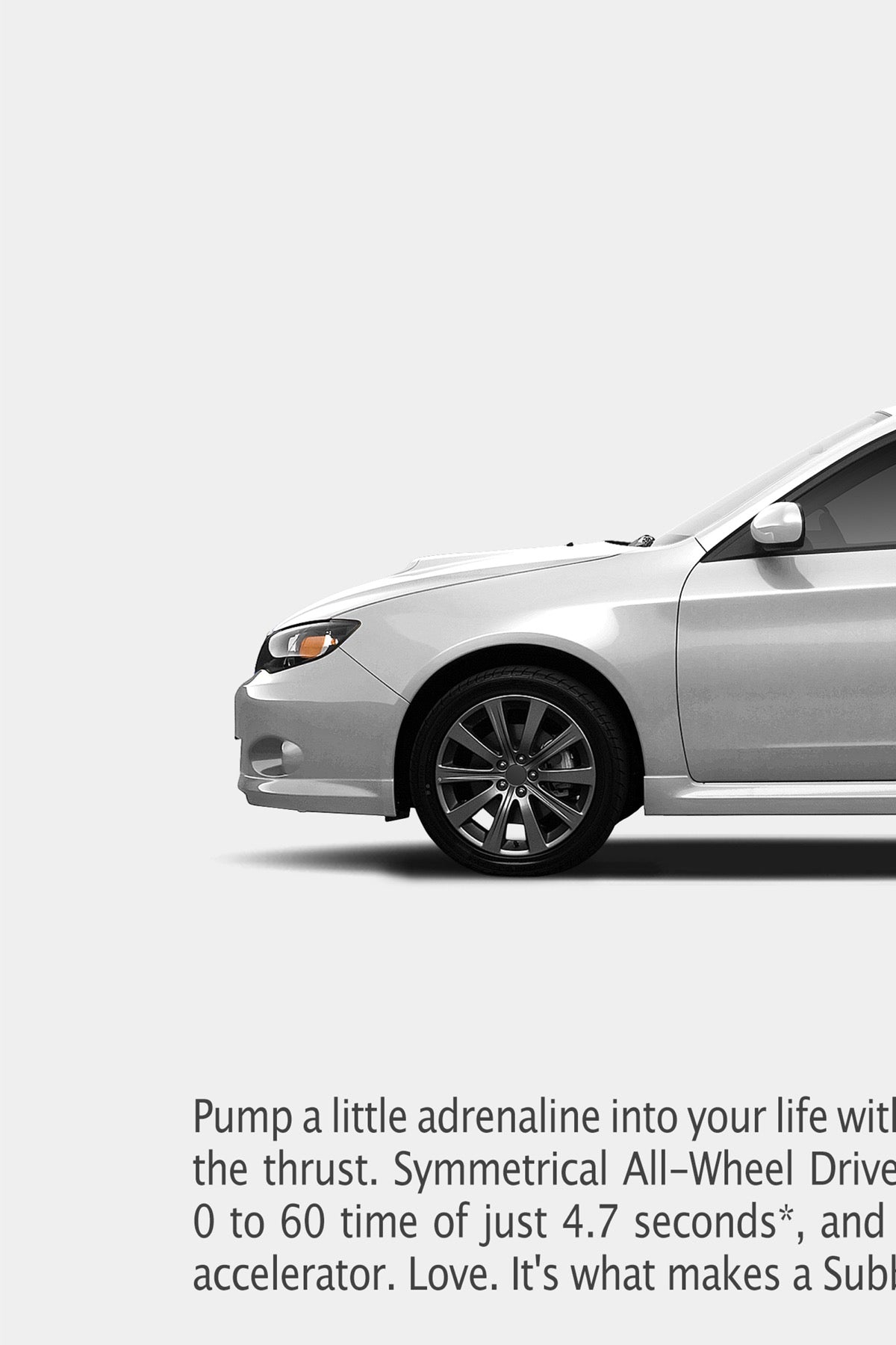 Subaru Impreza WRX Hatchback Print Ad - Defibrillator