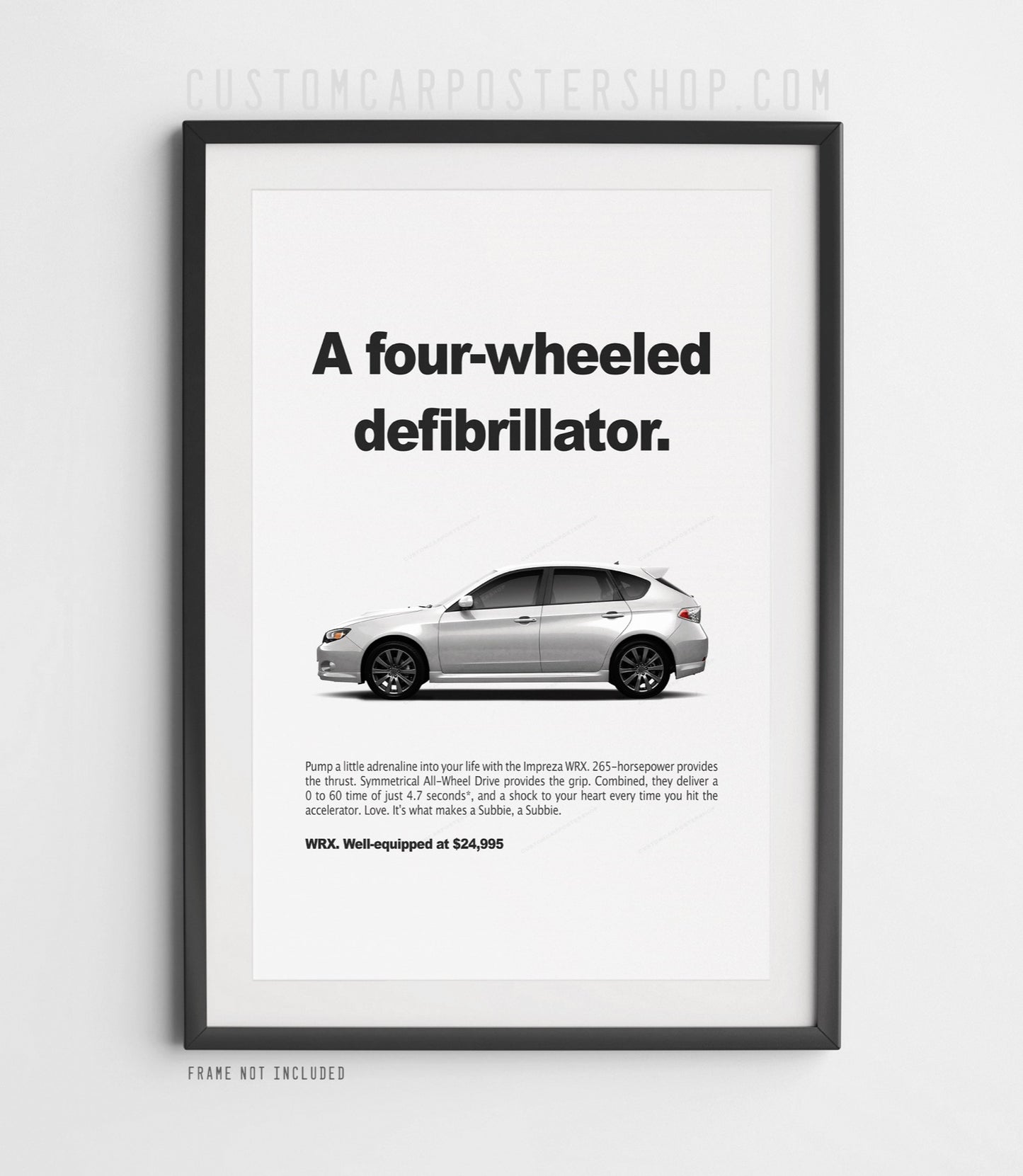 Subaru Impreza WRX Hatchback Print Ad - Defibrillator