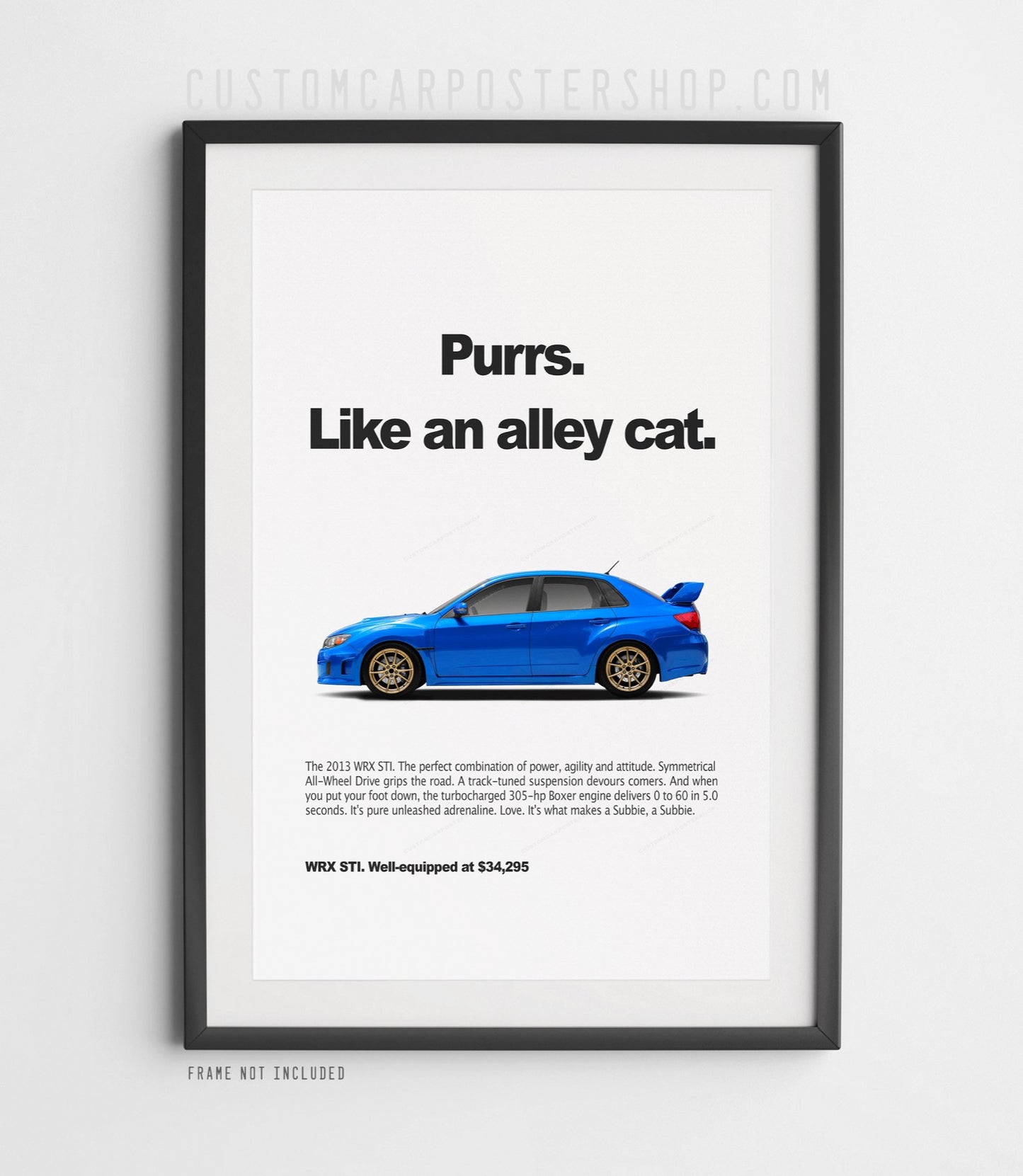 Subaru WRX STi 3rd Gen Retro Print Ad