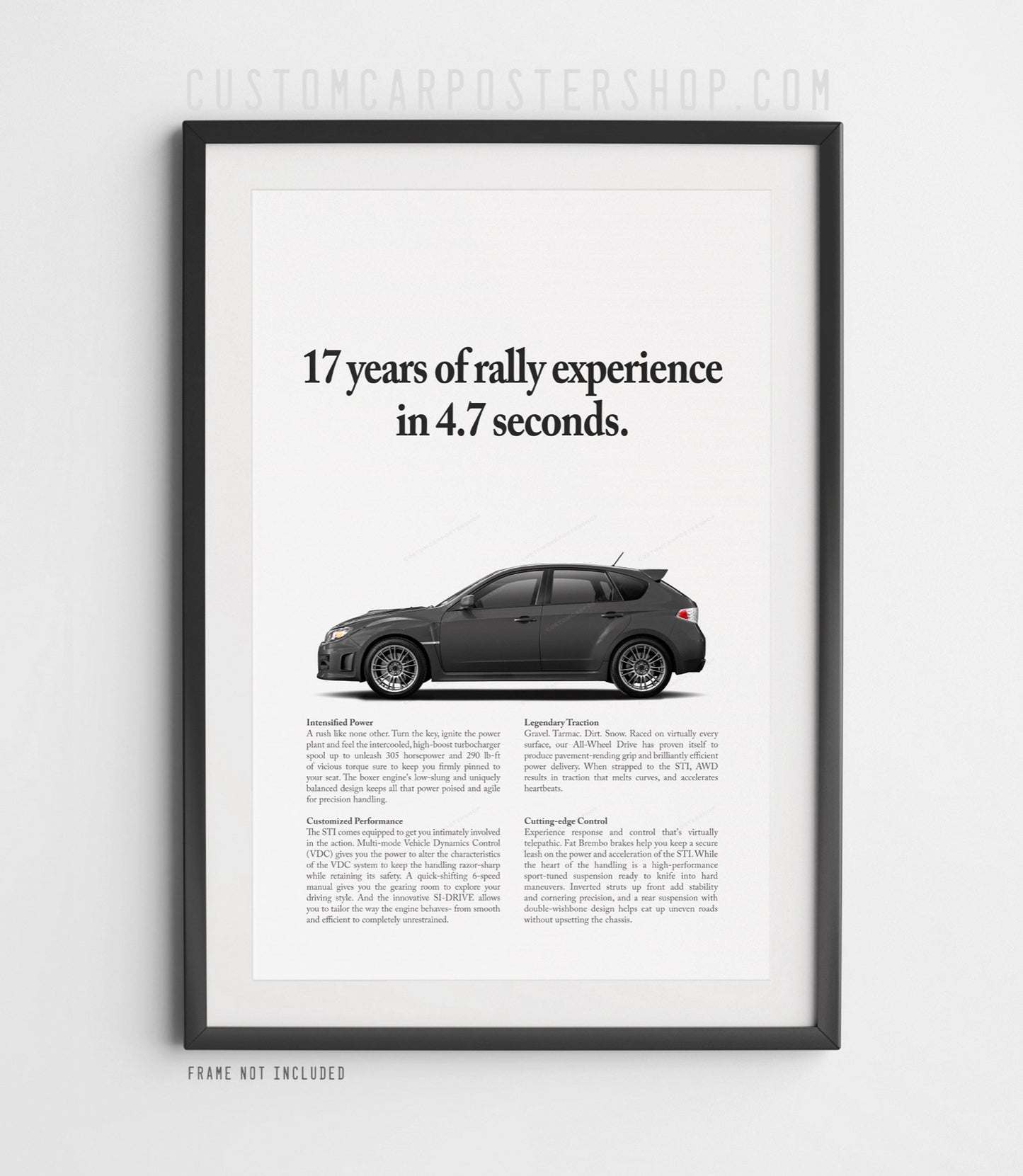 Subaru WRX STI Hatchback Print Ad - Rally Experience