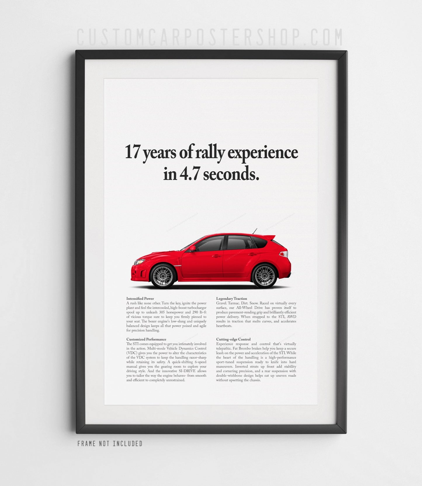 Subaru WRX STI Hatchback Print Ad - Rally Experience