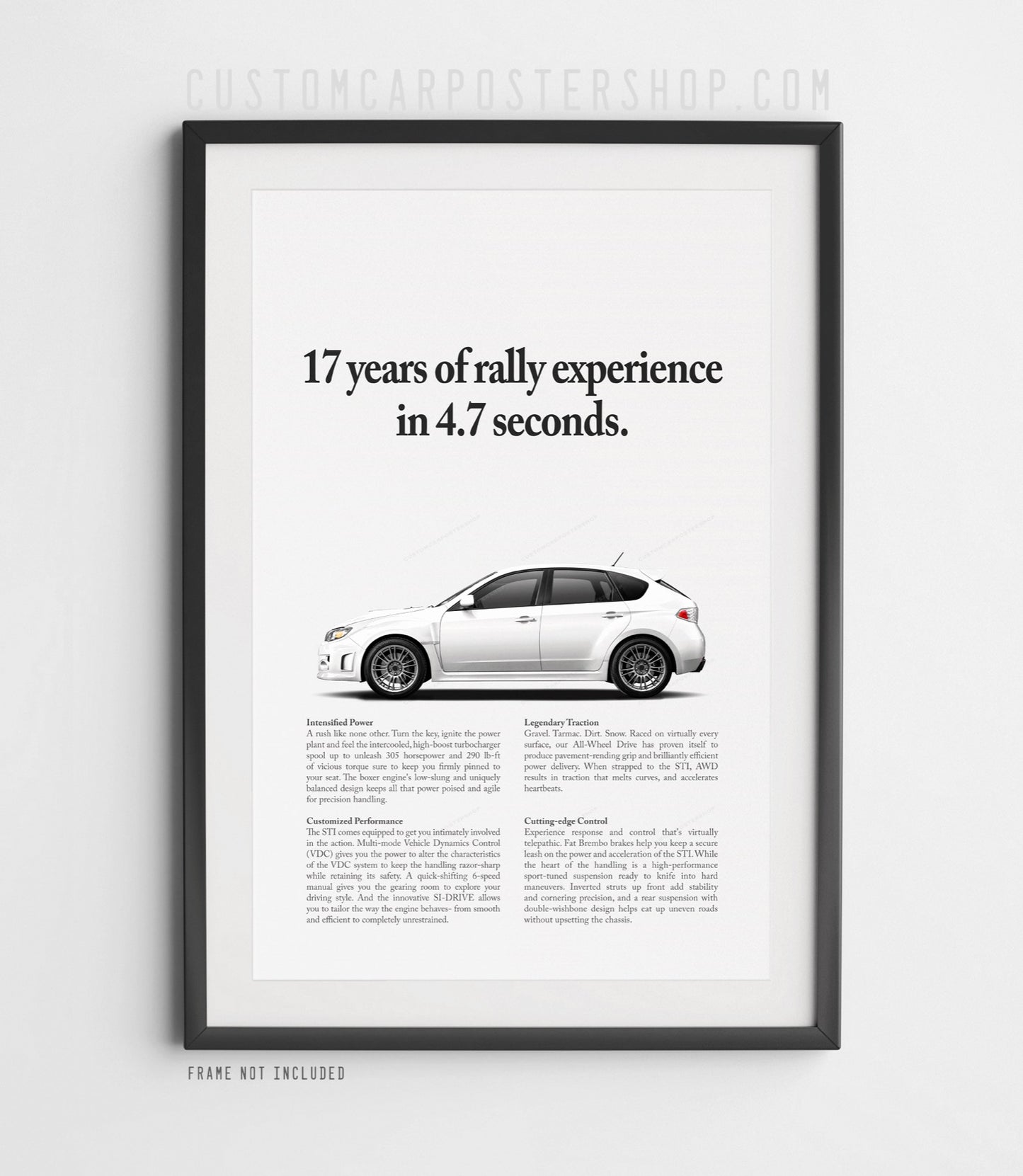Subaru WRX STI Hatchback Print Ad - Rally Experience