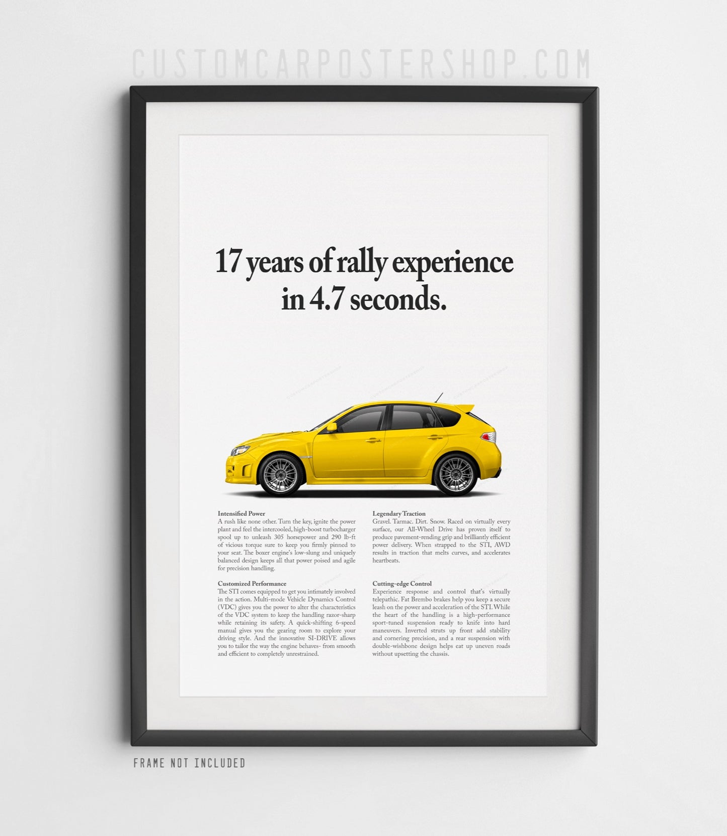 Subaru WRX STI Hatchback Print Ad - Rally Experience
