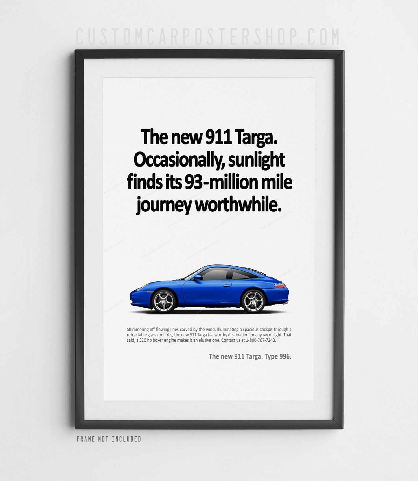 Porsche 996 Targa Classic Ad Poster – “Sunlight”