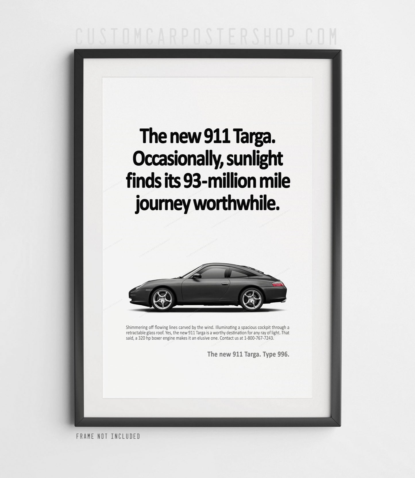 Porsche 996 Targa Classic Ad Poster – “Sunlight”