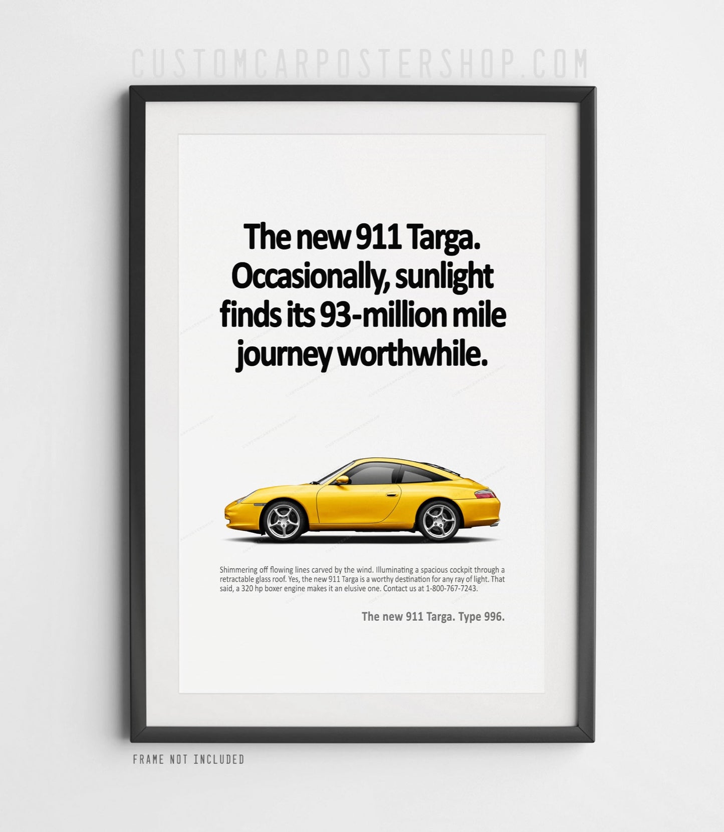 Porsche 996 Targa Classic Ad Poster – “Sunlight”