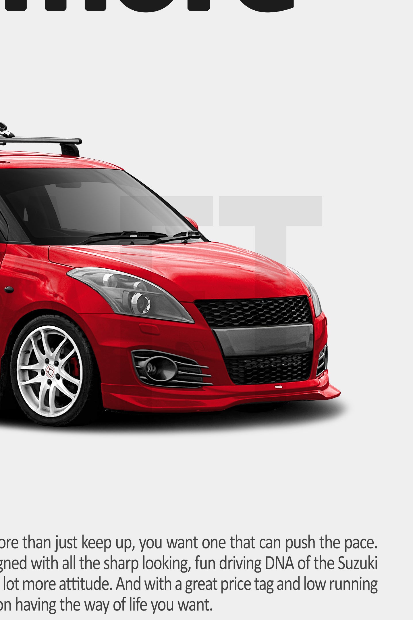 Suzuki Swift Sport Retro Print Ad - Get More (Commissioned)