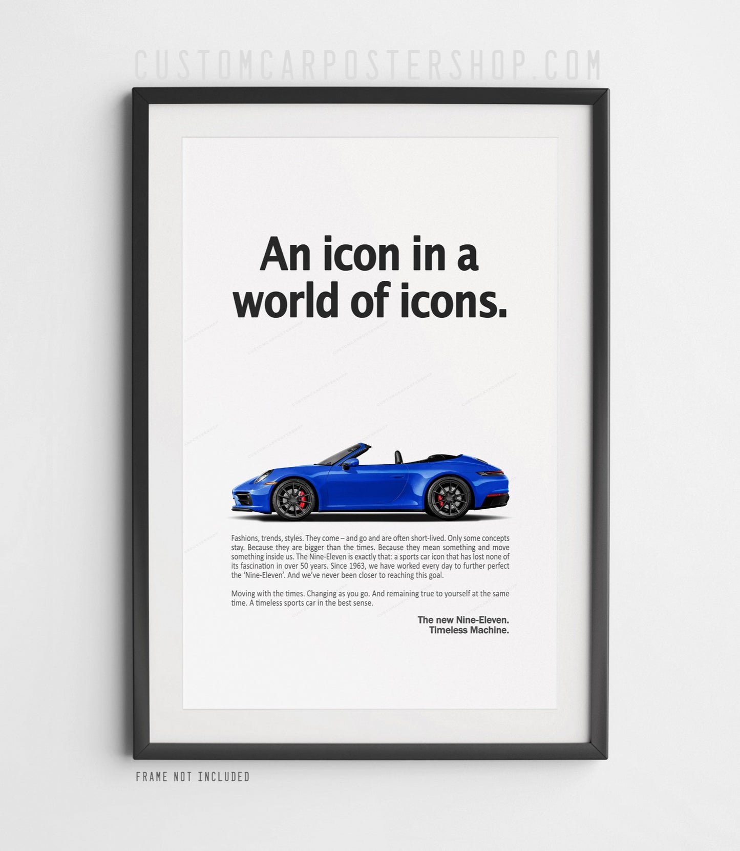 Porsche 911 Carrera Cabriolet (992.1) Print Ad Poster - Timeless Machine