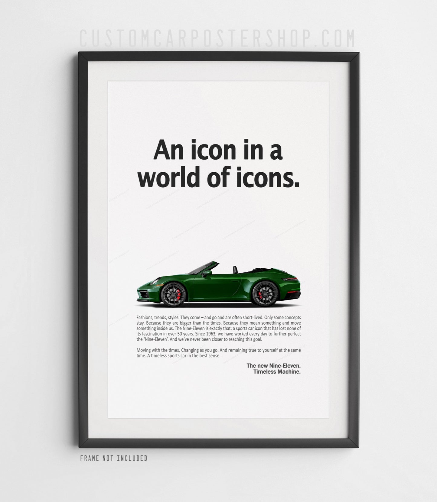 Porsche 911 Carrera Cabriolet (992.1) Print Ad Poster - Timeless Machine