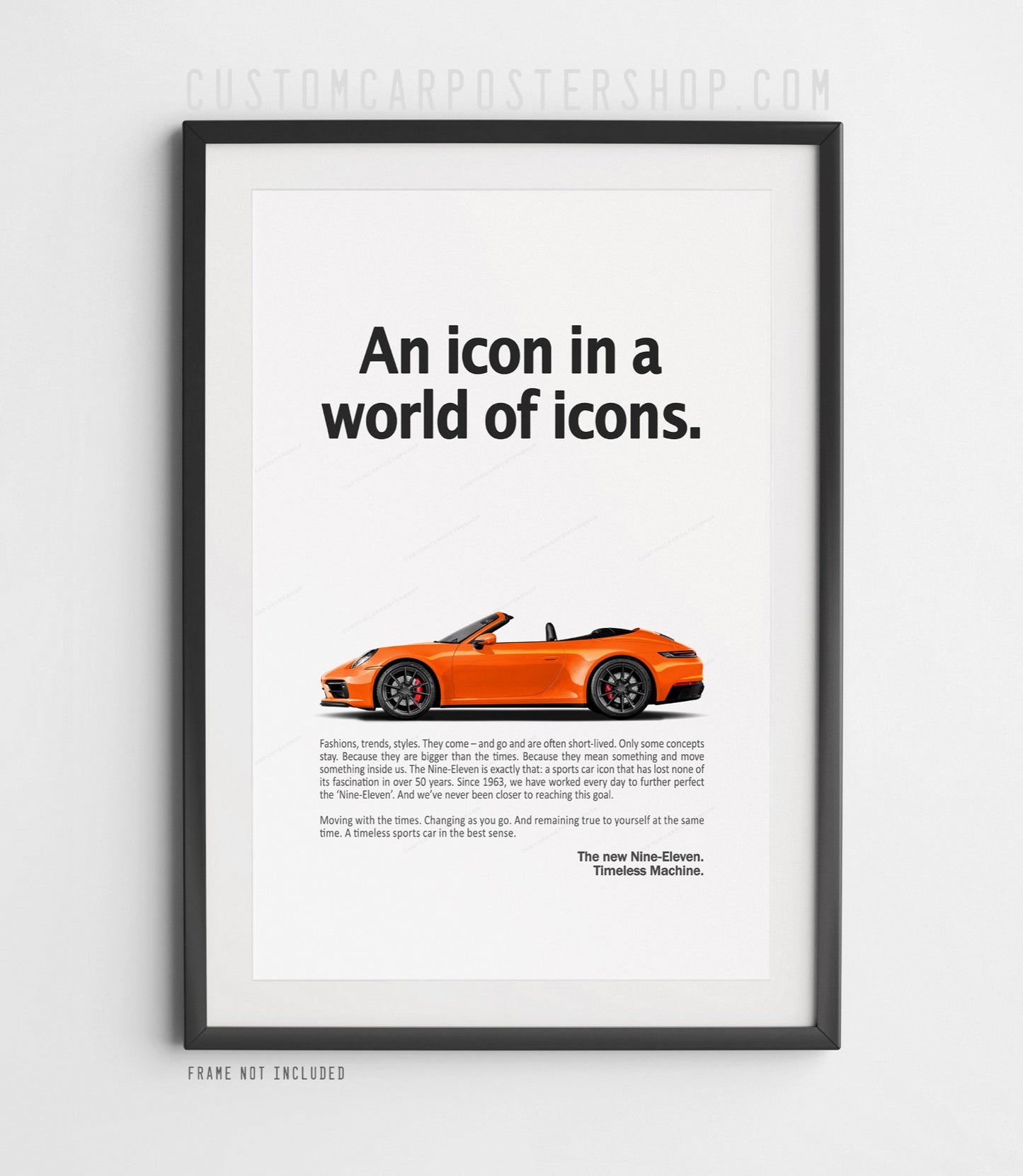 Porsche 911 Carrera Cabriolet (992.1) Print Ad Poster - Timeless Machine