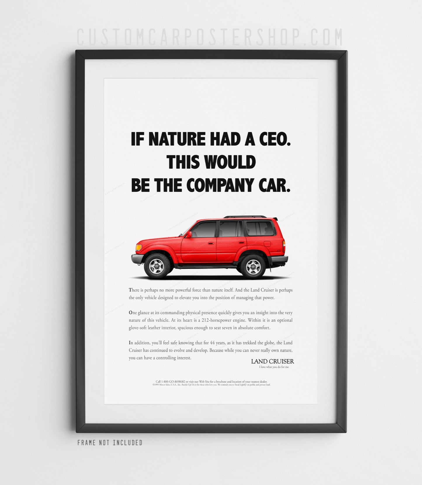 Toyota FZJ80 Classic Print Ad - Company Car