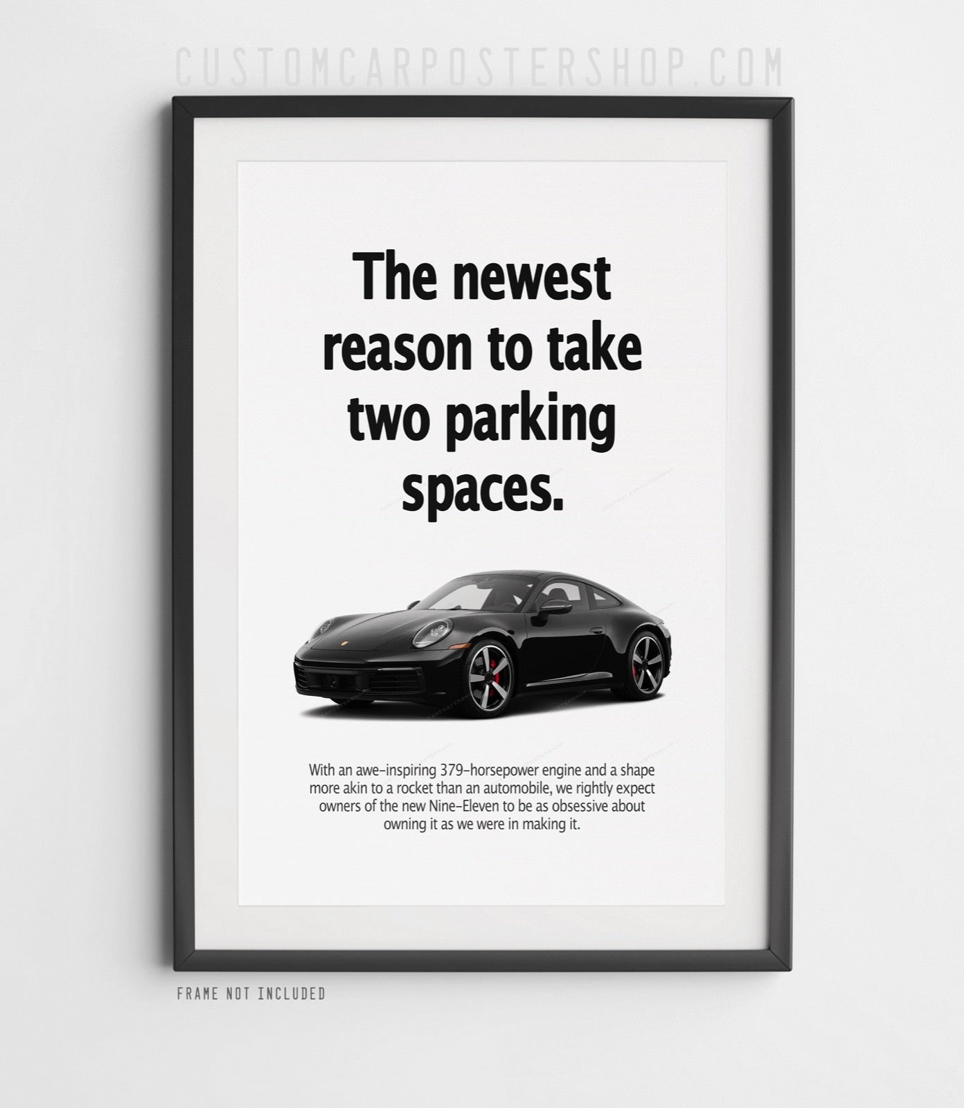 Porsche 911 (992) Print Ad - Two Parking Spots
