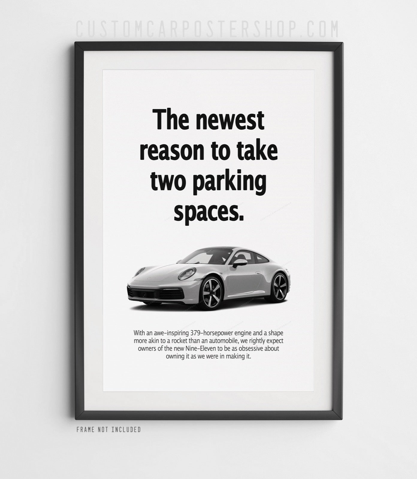 Porsche 911 (992) Print Ad - Two Parking Spots